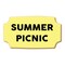 Ticket Plaque Cookie Cutter 3.75 in B1567, CookieCutter.com, Tin Plated Steel, Handmade in the USA